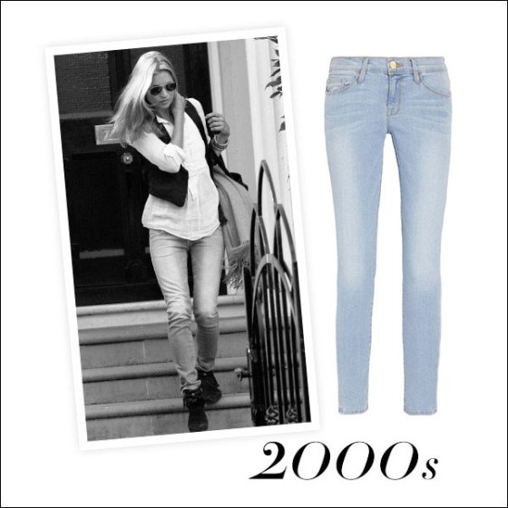 Kate Moss e jeans Frame